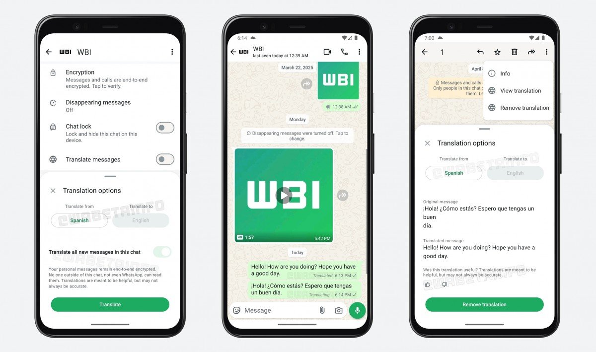 WhatsApp's messages and channel updates translation is available for beta users